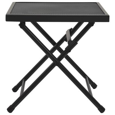vidaXL foldbart bord 38x38x38 cm trådnet stål antracitgrå
