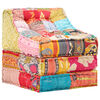 vidaXL modulpuf stof patchwork