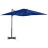 vidaXL h&aelig;ngeparasol 250x250 cm aluminiumsstang azurbl&aring;
