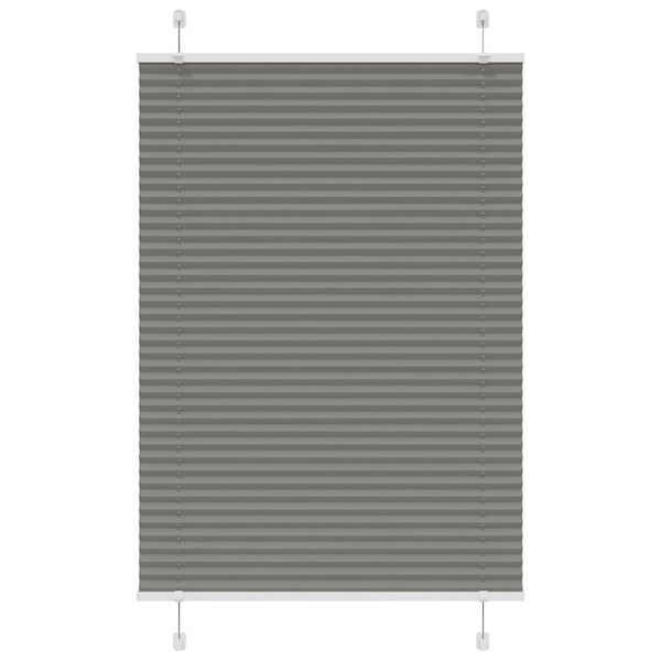 vidaXL Pliss&eacute;gardin Antracit 90x150 cm Stofbredde 89,4 cm Polyester