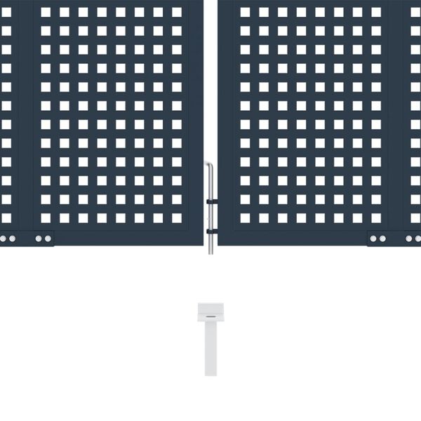 vidaXL hegnsl&aring;ge 306x250 cm st&aring;l antracitgr&aring;