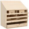 vidaXL rugekasse 2 rum 63 x 40 x 65 cm massivt fyrretr&aelig;