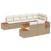 vidaXL Havesofa S&aelig;t 8 stk. 8-Antal s&aelig;der Beige og creme Polyrattan