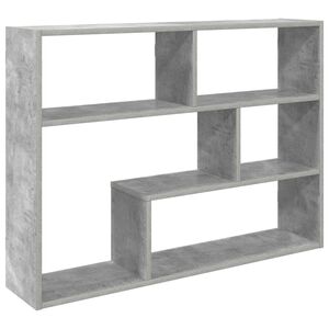 vidaXL V&aelig;ghylde V&aelig;gmonteret Gr&aring; 95 x 20 x 69,5 cm Konstrueret tr&aelig;