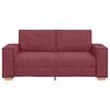 vidaXL 2-personers sofa vinr&oslash;d 180x78x84 cm stof