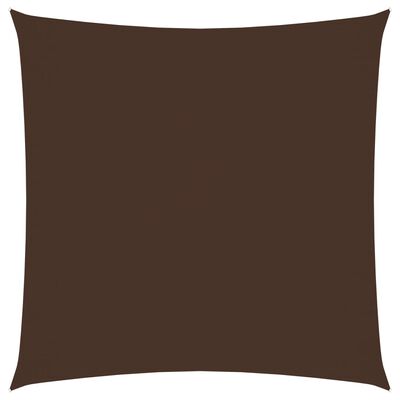 vidaXL solsejl 6x6 m firkantet oxfordstof brun