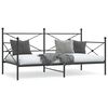 vidaXL daybed uden madras 100x200 cm st&aring;l sort