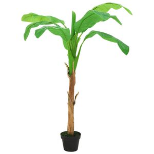 vidaXL kunstig bananpalme med potte 180 cm gr&oslash;n