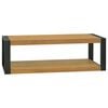 vidaXL v&aelig;gh&aelig;ngt badev&aelig;relsesskab 110x45x35 cm massivt teaktr&aelig;