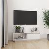 vidaXL tv-bord 110x30x33,5 cm massivt fyrretræ hvid
