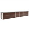vidaXL forh&oslash;jet plantekasse 480x80x77 cm galvaniseret st&aring;l brun