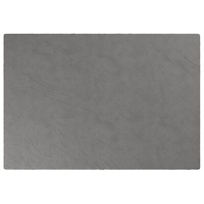 vidaXL tyngdetæppe med betræk 135x200 cm 6 kg stof grå