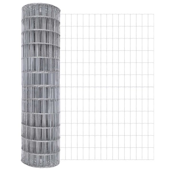 vidaXL Euro Hejn Sølv 1.4 x 10 m Varmegalvaniseret jern