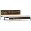 vidaXL sengeramme uden madras 193x203 cm metal r&oslash;get egetr&aelig;sfarve