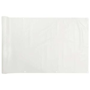 vidaXL altanafsk&aelig;rmning 600x120 cm PVC hvid