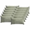 vidaXL Pudebetr&aelig;k 12 stk. HOUTEN Gr&oslash;n 40 x 80 cm Chenille Stof