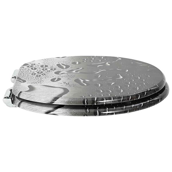 vidaXL Toilet s&aelig;de 2 pcs Gr&aring; 44 x 38 cm MDF plade