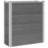vidaXL H&oslash;jbed Gr&aring; 75 x 30 x 82 cm WPC og Aluminium