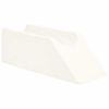 vidaXL Benpude Ensfarvet Hvid 68 x 25 x 21,5 cm PU Skum