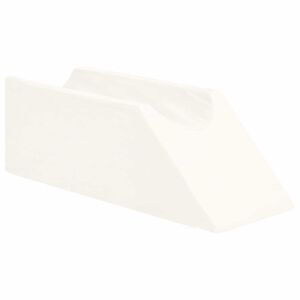 vidaXL Benpude Ensfarvet Hvid 68 x 25 x 21,5 cm PU Skum