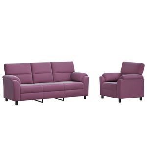 vidaXL Sofa S&aelig;t 2 pcs Lilla Fl&oslash;jl