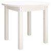 vidaXL sofabord &Oslash; 55x45 cm massivt fyrretr&aelig; hvid
