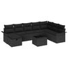 vidaXL Havesofa S&aelig;t 9 stk. Poly rattan
