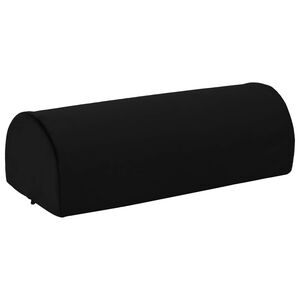 vidaXL Fodst&oslash;ttepude Ensfarvet Sort 42 x 18 x 13 cm PU Skum