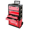 YATO v&aelig;rkt&oslash;jskuffert med 3 skuffer 52x32x72 cm