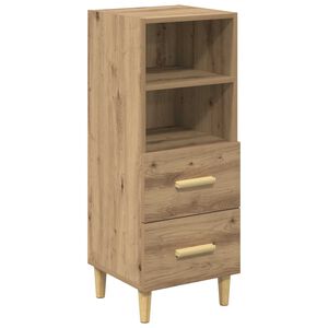 vidaXL Sideboard artisan eg 34 x 34.5 x 90 cm Konstrueret tr&aelig;