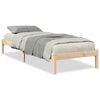 vidaXL ekstra lang sengeramme uden madras 80x220 cm massivt fyrretr&aelig;