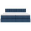 vidaXL Opbevaringsseng med madras Bl&aring; 180 x 200 cm Faux l&aelig;der