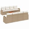 vidaXL Havesofa S&aelig;t 9 stk. Beige polyrattan