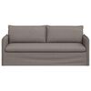 vidaXL Sofa 180cm Gr&aring;brun Metal