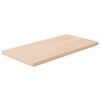 vidaXL hyldeplade 40x20x1,5 cm ubehandlet massivt egetr&aelig;