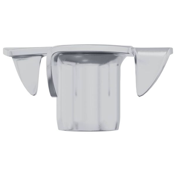 vidaXL Pronged T-nut 2 pcs S&oslash;lv M6 mm St&aring;l