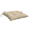 vidaXL stolehynder 4 stk. 50x50x7 cm oxfordstof beige