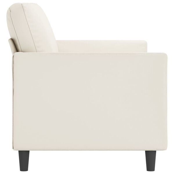 vidaXL 2-personers sofa 140 cm kunstl&aelig;der cremefarvet