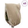 vidaXL Frostbeskyttelses Plantefleece D&aelig;kke 3 pcs Beige 2,4 x 2 m