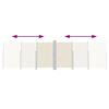 vidaXL sammenrullelig sidemarkise 180x600 cm cremefarvet