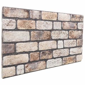 vidaXL V&aelig;gpaneler 10 stk. 100 x 50 cm Lys Brun EPS Skum