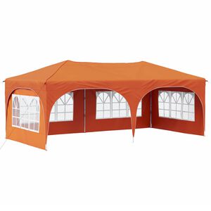 vidaXL Pop-up Festtelt Orange 575 x 288 x 245 cm Oxford stof