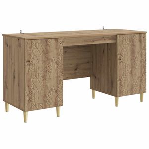 vidaXL Bord Artisan-eg 142,5 x 50 x 75 cm Konstrueret tr&aelig;