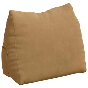 vidaXL Rygpude Brun 45 x 20 x 35 cm Velourstof