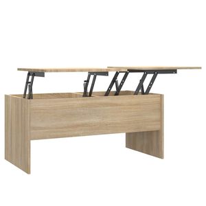 vidaXL sofabord 102x50,5x46,5 cm konstrueret tr&aelig; sonoma-eg