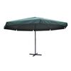 vidaXL parasol 500 cm aluminium grøn