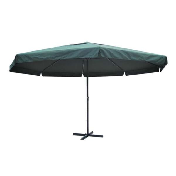 vidaXL parasol 500 cm aluminium grøn