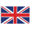 vidaXL Storbritannien flag og flagstang 5,55 m aluminium