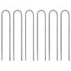 vidaXL teltpl&oslash;kker 6 stk. U-form 30 cm &Oslash;7 mm galvaniseret st&aring;l