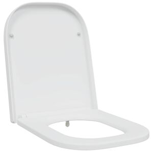 vidaXL Toilet s&aelig;de Hvid 47,5 x 35 x 3,6 cm Duroplast